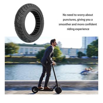 Ninebot Max G30 Scooter Tire - 10x2.5 Inch Solid Rubber Black