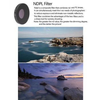 4-in-1 Lens Filter Set for Dji Action 3 - Nd8pl Nd16pl Nd32pl Nd64pl