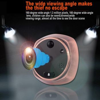 Smart Doorbell With 4.3 Display 3.0Mp Camera Motion Detection Night Vision & Tf Card Support 32Gb Max