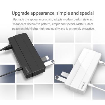 7-Port Usb 2.0 Desktop Hub With Power Adapter