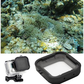 Snap-on Dive Housing Lens with Star Filter for Gopro Hero4 / 3 - Cube Design