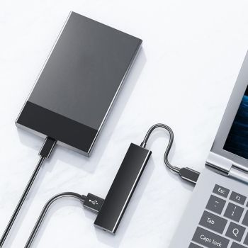 4-Port Usb 2.0 Hub With Light Bar 15Cm Cable