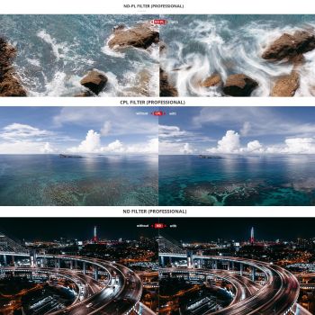 Drone Filter Set for Dji Mini 3 - Aluminum Alloy Nd 16 / 64 / 128 / 256