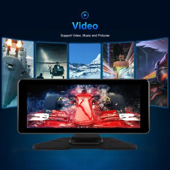 6.86 Inch 4K Dvr Smart Screen Player - Compact & High-Resolution - Standard + Reversing Camera