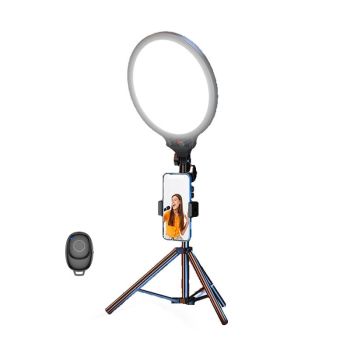 Full-screen 12.6 Selfie Ring Light Tripod Set - 210cm for Live Stream - 210Cm Bracket