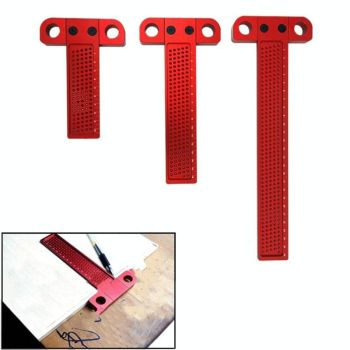 Precision T-shaped Woodworking Marking Ruler - Ideal for Accurate Hole Measurements
