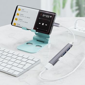 4-In-1 Mini Docking Station Type-C / Usb-C 3.0 Pink