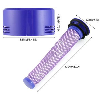 5-in-1 Pre Filter & Rear Filter Core Set for Dyson V7 / V8 Vacuum Cleaner