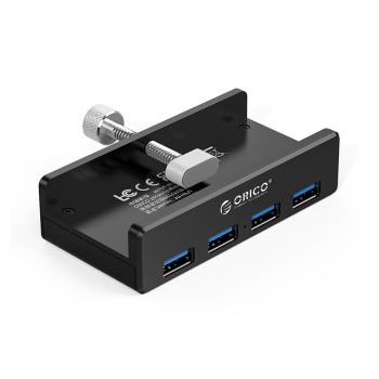 Aluminum 4-Port Usb 3.0 Clip Hub With 1M Cable - Pc1123