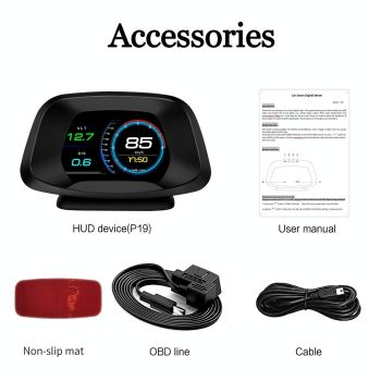 Car Hud Head Up Display Gps Speed Meter Obd2 Fault Code Eliminator