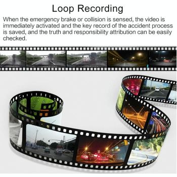 Hd 1080p Car Dvr with 3-in-1 Function and Wide Angle Night Vision - 4 Inch