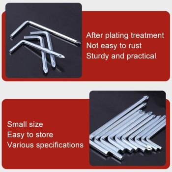 10-piece Scooter Repair Tool Set with Hex Wrench and Cross Bit