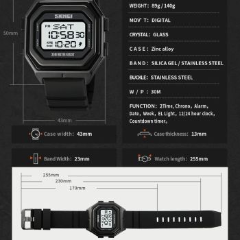 Multi-functional Outdoor Men Watch - Electronic Timing