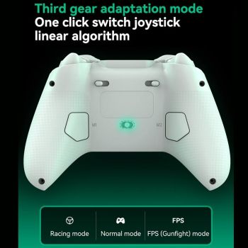Wireless Bluetooth Game Controller For Switch Ios Android Pc Ps3 Ps4 - Black - White+Bracket