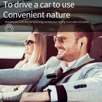 Wireless Bluetooth In-ear Earphone with Vibrating Alert and Hands-free Clip - Rose Red