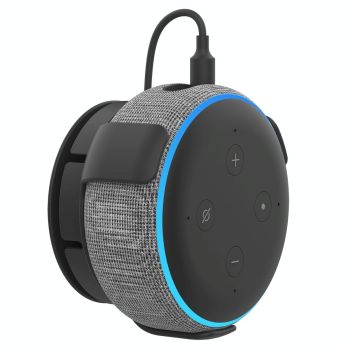 Smart Speaker Wall Bracket for Amazon Echo Dot 3 - Black by Ahastyle - For Amazon Echo Dot 3 White