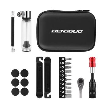 Mountain Bike Repair Tool Set With Ratchet Wrench - Set 4