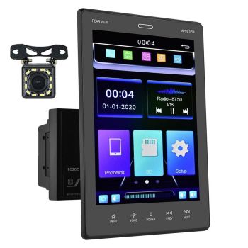 9.5 Inch Vertical Screen Car Mp5 Player - Dual Spindle + 12 Cam