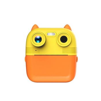 Instant Print Camera with Dual Lens - 2.8 Screen for Kids Blue - Pink + 32G Card