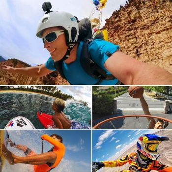 Set of 3 Flat and 3 Curved Adhesive Pads for Gopro Hero12