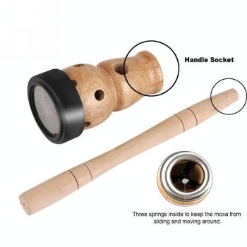 Wooden Gourd Moxibustion Box For Moisture Massage Device
