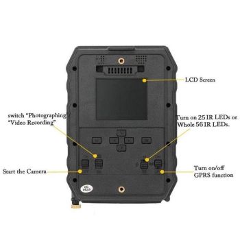 Night Vision Hunting Camera with Wide Angle and Low Battery Alert