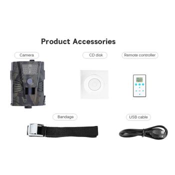 Waterproof Night Vision Hunting Trail Camera With Wide Angle And Pir Sensor