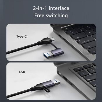 Usb-A / C Docking Station 3X Usb3.0 Usb-C Gigabit