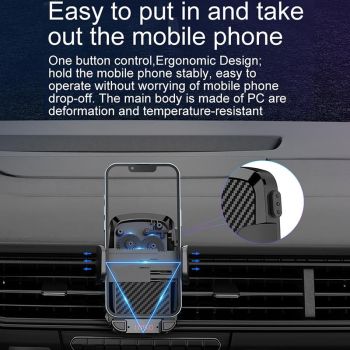 Bluetooth 5.0 Car Mp3 Player Fm Transmitter & Phone Holder