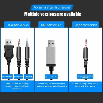 2-Pack G58 Gaming Headset W / Mic 2M Cable Black / Colourful 3.5Mm