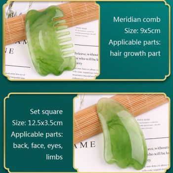 Facial Tendon Stick For Massage And Acupuncture Amber Comb