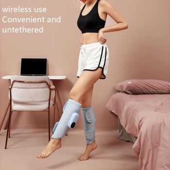 Gray Wireless Leg Massager Hot Compress & Air Pressure