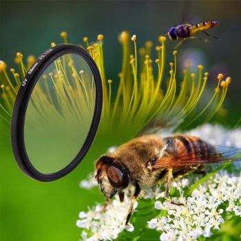 3-in-1 58mm Round Uv Filter with Cap for Gopro Hero7 / 6 / 5