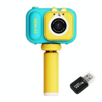 48Mp Dual Lens Kids Digital Camera With 2.4 Ips Screen And 32Gb Tf Card - Blue Fox - With 64G Tf Card Pink Bunny