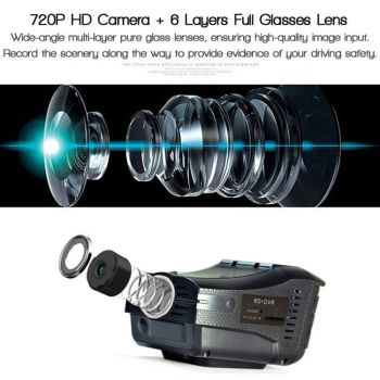 2-in-1 Electronic Dog Driving Recorder with Radar Warning