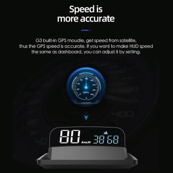 3.5 Inch Car Gps Hud Display Speed Time Distance