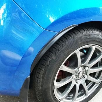 2 Pcs Car Auto Rubber Fender Guard Protection Strip Scratch Protector Sticker - Size 24 X 2Cm