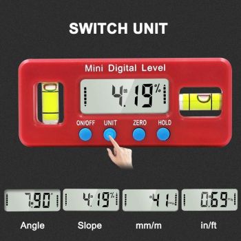 Mini Digital Magnetic Spirit Level - 100mm