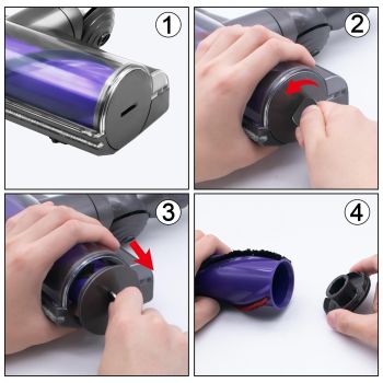 Vacuum Cleaner Brush Head End Cap for Dyson V8 / V10 / V11 / V15