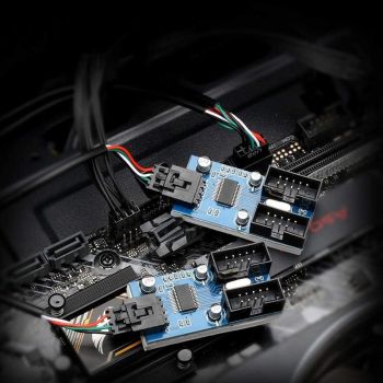 9-Pin Usb2.0 Hub Adapter 4-Way Splitter