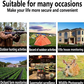 1080p Wifi Infrared Night Vision Hunting Camera with 2 Lcd Screen