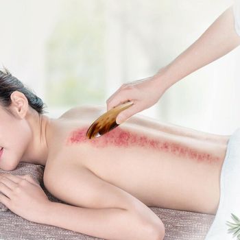 Round Dot Scraping Acupuncture Stick Small Horn Tube Random Colour