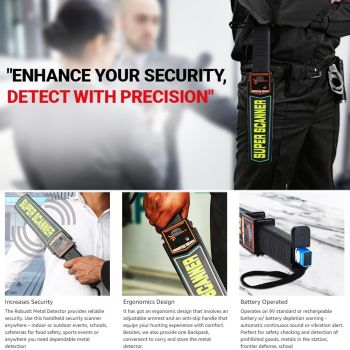 Hand-held Metal Detector - 60mm Detection Distance