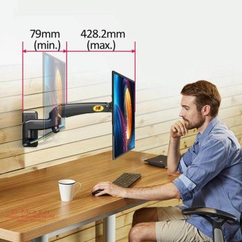 Adjustable Rotating Wall Mount Bracket for Displays