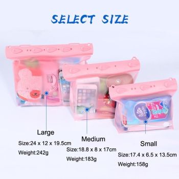 Large One Shoulder Crossbody Diving Bag Waterproof Storage For Drifting Gear White