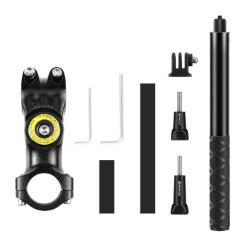 Handlebar Mount Camera Bracket with Monopod Stand for Bikes