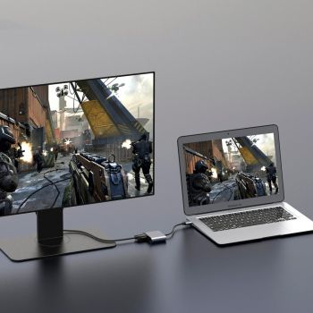 Usb To Hdmi / Vga / Audio Adapter 3-In-1 Hub