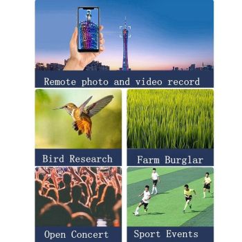 Wireless Motion Detection Monocular With Metal Tripod - 70X Magnification