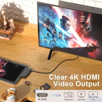 Multi-Port Hdmi + Usb 3.0 + Type-C Adapter