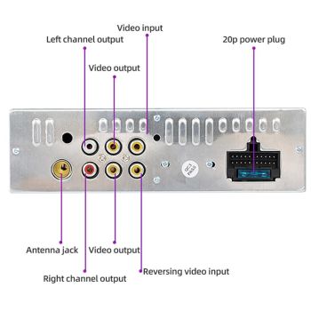 7 Inch Carplay Mp5 Player W / Retractable Screen Fm Bluetooth Tf Card - 9601C